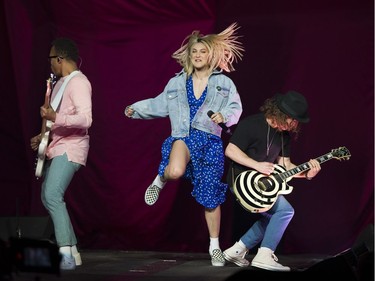 Julia Michaels opens for Pink at Rogers Arena in Vancouver on Friday, April 5, 2019.