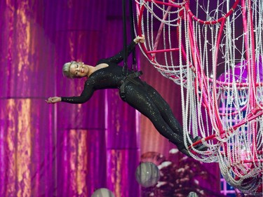 P!nk performs her Beautiful Trauma World Tour at Rogers Arena in Vancouver on Friday, April 5, 2019.