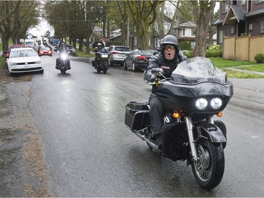 Approximately 100 Hells Angels members and affiliated clubs rallied at the HA East End Chapter on Saturday, April 6, 2019, as part of the Screwy Ride. The annual event is a memorial ride for slain Hells Angel member Dave 'Screwy' Swartz.