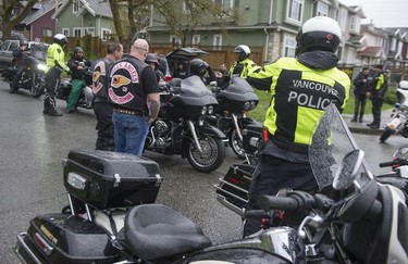 Approximately 100 Hells Angels members and affiliated clubs rallied at the HA East End Chapter on Saturday, April 6, 2019, as part of the Screwy Ride. The annual event is a memorial ride for slain Hells Angel member Dave 'Screwy' Swartz.