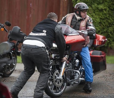 Approximately 100 Hells Angels members and affiliated clubs rallied at the HA East End Chapter on Saturday, April 6, 2019, as part of the Screwy Ride. The annual event is a memorial ride for slain Hells Angel member Dave 'Screwy' Swartz.