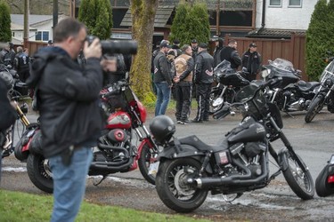 Approximately 100 Hells Angels members and affiliated clubs rallied at the HA East End Chapter on Saturday, April 6, 2019, as part of the Screwy Ride. The annual event is a memorial ride for slain Hells Angel member Dave 'Screwy' Swartz.