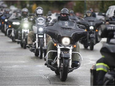 Approximately 100 Hells Angels members and affiliated clubs rallied at the HA East End Chapter on Saturday, April 6, 2019, as part of the Screwy Ride. The annual event is a memorial ride for slain Hells Angel member Dave 'Screwy' Swartz.