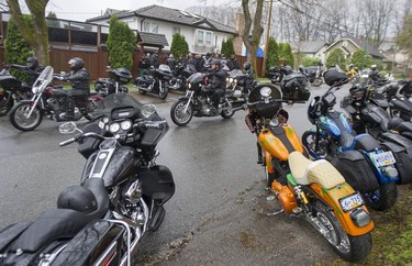 Approximately 100 Hells Angels members and affiliated clubs rallied at the HA East End Chapter on Saturday, April 6, 2019, as part of the Screwy Ride. The annual event is a memorial ride for slain Hells Angel member Dave 'Screwy' Swartz.