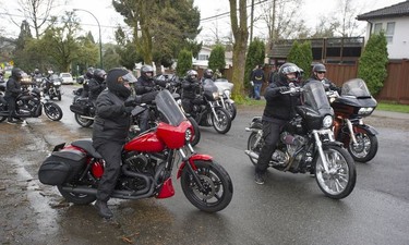 Approximately 100 Hells Angels members and affiliated clubs rallied at the HA East End Chapter on Saturday, April 6, 2019, as part of the Screwy Ride. The annual event is a memorial ride for slain Hells Angel member Dave 'Screwy' Swartz.