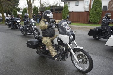 Approximately 100 Hells Angels members and affiliated clubs rallied at the HA East End Chapter on Saturday, April 6, 2019, as part of the Screwy Ride. The annual event is a memorial ride for slain Hells Angel member Dave 'Screwy' Swartz.