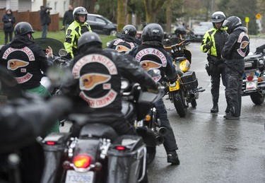 Approximately 100 Hells Angels members and affiliated clubs rallied at the HA East End Chapter on Saturday, April 6, 2019, as part of the Screwy Ride. The annual event is a memorial ride for slain Hells Angel member Dave 'Screwy' Swartz.