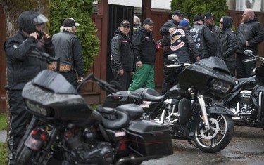 Approximately 100 Hells Angels members and affiliated clubs rallied at the HA East End Chapter on Saturday, April 6, 2019, as part of the Screwy Ride. The annual event is a memorial ride for slain Hells Angel member Dave 'Screwy' Swartz.