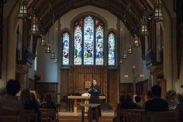 The faithful gathered at Christ Church Cathedral in Vancouver for the Good Friday Observance for Everyone service on April 19, 2019.