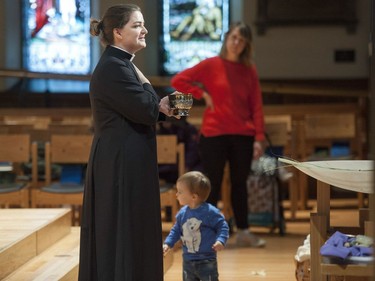 The faithful gathered at Christ Church Cathedral in Vancouver for the Good Friday Observance for Everyone service on April 19, 2019.