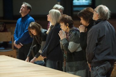 The faithful gathered at Christ Church Cathedral in Vancouver for the Good Friday Observance for Everyone service on April 19, 2019.