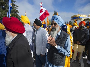 People take part in the annual Vaisakhi parade in Surrey, April 20, 2019. Hundreds of thousands of people attend the Sikh festival every year. Surrey’s Vaisakhi parade is one of the largest outside of India. Photo by Jason Payne/PNG