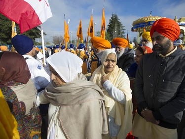 People take part in the annual Vaisakhi parade in Surrey, April 20, 2019. Hundreds of thousands of people attend the Sikh festival every year. Surrey’s Vaisakhi parade is one of the largest outside of India. Photo by Jason Payne/PNG