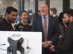 Dignitaries from SFU as well as local, provincial and federal governments were on-hand to officially open the SFU Surrey campus expansion at a ceremony in Surrey, BC Thursday, April 25, 2019.