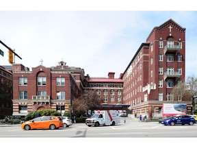 St. Paul's Hospital on Burrard Street in Vancouver on April 2.