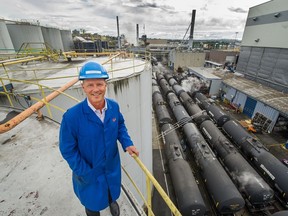 Rob Jones of West Coast Reduction at their port facility in Vancouver.