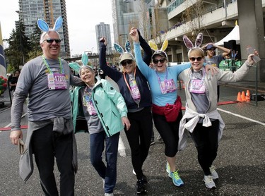 Vancouver Sun Run participants get their fun on during the 35th annual event in Vancouver on Sunday, April 14, 2019.