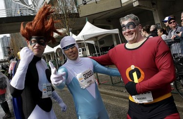 Superheroes were out in force at the 35th annual Vancouver Sun Run on Sunday, April 14, 2019.