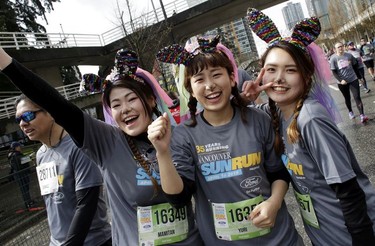 Vancouver Sun Run participants get their fun on during the 35th annual event in Vancouver on Sunday, April 14, 2019.