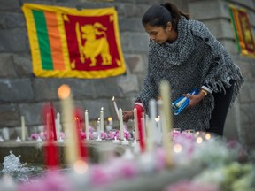 A prayer vigil for Sri Lanka will take place in Surrey's Holland Park on Monday after a series of devastating Easter Sunday bombings rocked the island nation. Sri Lankan army soldiers secure the area around St. Anthony's Shrine after a blast in Colombo, Sri Lanka, Sunday, April 21, 2019.