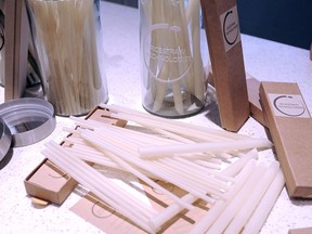 Rice Straw Technologies' straws made from rice and tapioca.