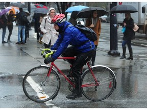 Environment and Climate Change Canada is forecasting periods of rain Saturday.