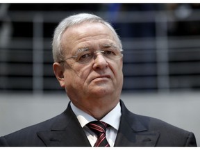 FILE - In this Jan. 19, 2017 file photo Martin Winterkorn, former CEO of the German car manufacturer 'Volkswagen', arrives for a questioning at an investigation committee of the German federal parliament in Berlin, Germany.