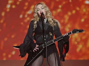 Madonna in Toronto during her Rebel Heart tour on October 5, 2015.