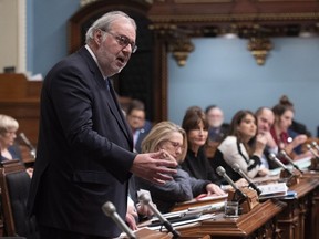 Quebec Liberal opposition leader Pierre Arcand in December 2018.