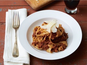 Big batch bolognese excerpted from Peace, Love and Fibre: Over 100 Fibre-Rich Recipes for the Whole Family by Mairlyn Smith.