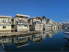 The two-bedroom and larger float homes in North Vancouver’s Mosquito Creek Marina are just steps away from the SeaBus terminal and Lonsdale Quay Market.