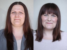 Juanita McNeil is a 45-year-old mother of two who is going through a major career change. She wanted to transform her look to fit her new life goals. On the left is Juanita before her makeover by Nadia Albano. On the right is her after. Photo: Nadia Albano