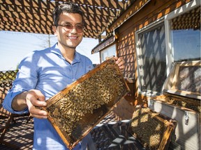 Iman Tabari is flying high on a bit of a buzz after picking up a couple of sweet awards for his locally produced honey. The taste and purity of his honey is thanks to how it’s processed, without pasteurization, and the flowers his millions of bees collect pollen from, says the owner of BCB Honey Farm in South Surrey.