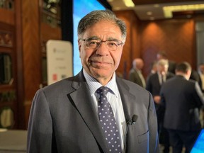 Sav Dhaliwal, pictured after making his inaugural address to the Greater Vancouver Board of Trade on Wednesday at the Four Seasons Hotel Vancouver. He gave an overview of Metro's plans for the next five years, discussing major capital spending and the development of a new regional growth strategy for 2050.