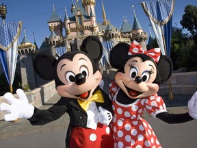 Mickey and Minnie are ready to welcome you back to the Disneyland resort in Anaheim, Calif.