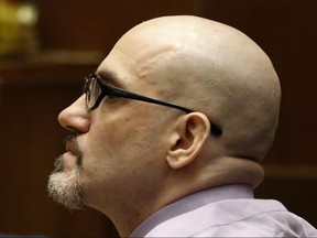 Michael Gargiulo appears in court for opening statements in his murder trial on May 2, 2019 in Los Angeles, Calif.