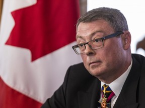 Vice Admiral Mark Norman during a press conference in Ottawa on Wednesday, May 8, 2019.