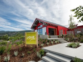 The tasting room at JoieFarm, on the Naramata Bench.