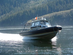 A Department of Fisheries and Oceans boat is seen in this undated handout photo.