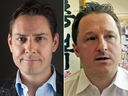 Michael Kovrig, left, and Michael Spavor are the two Canadians detained by Chinese authorities, following the arrest of Huawei executive Meng Wanzhou in Vancouver.