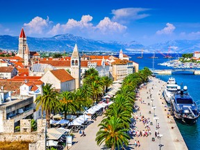 Trogir is a UNESCO town 45 minutes up the coast from Split.