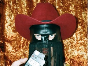 Masked man of Canadian alt-country/roots Orville Peck.