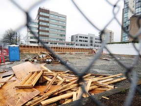 The site of the old Denny's Restaurant at 1296 West Broadway Ave. in Vancouver.