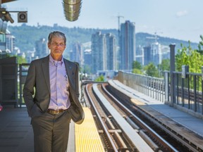 TransLink CEO Kevin Desmond at the Renfrew Skytrain Station in Vancouver on May 8.