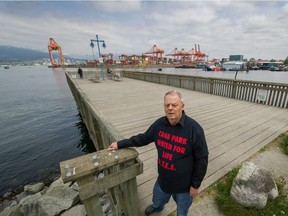 Don Larson, longtime Crab Park activist who was instrumental in the park being created 35 years ago, is against port expansion.