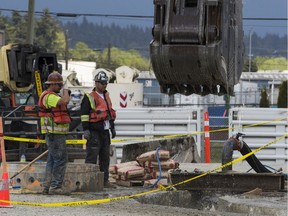 Metro Vancouver is constructing the new Second Narrows water-supply tunnel under Burrard Inlet. It will run between North Vancouver and Burnaby, and will be 1.1-kilometre long.