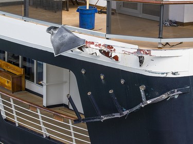 VANCOUVER — The Oosterdam cruise ship collided with the already docked Nieuw Amsterdam in a Vancouver port at around 6:50 a.m. on May 4, 2019. Holland America, which owns both cruise ships, said there were no injuries and minimal damage.