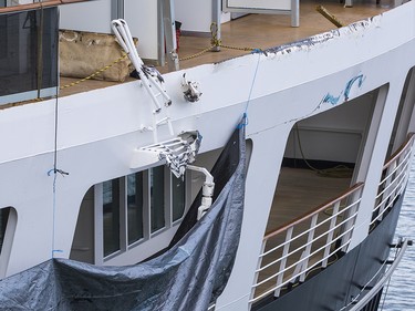 VANCOUVER — The Oosterdam cruise ship collided with the already docked Nieuw Amsterdam in a Vancouver port at around 6:50 a.m. on May 4, 2019. Holland America, which owns both cruise ships, said there were no injuries and minimal damage.