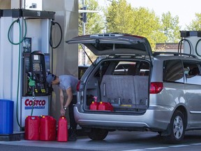 Canadians buying gas in Bellingham on Wednesday.