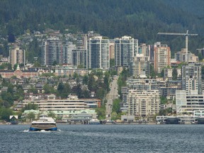 The SeaBus travels between Waterfront station and Lonsdale Quay along a route that could possibly become a rapid transit tunnel.